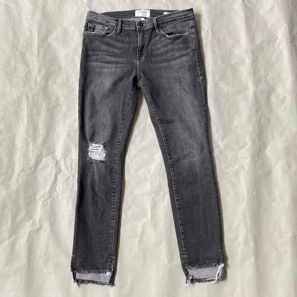 Frame Le Skinny de Jeanne distressed Marcy. Size 30. - Picture 3 of 6